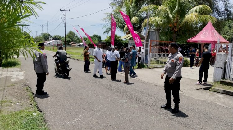 HUT Ke-73 SMK Sta. Elisabeth Lela: Api Kasih Menyala, Polsek Lela Polres Sikka Jamin Keamanan
