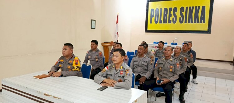 Bag SDM Polres Sikka Polda NTT Gelar Apel Pagi, Binroh Lintas Agama hingga TOT Polisi Sadar Berkarakter