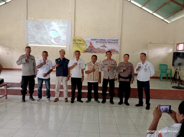 Sosialisasi Mitigasi Bencana Geologi Digelar di Talibura Kabupaten Sikka, PVMBG Tingkatkan Kesiapsiagaan Warga