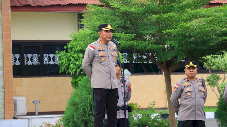 Penguatan Etika dan Disiplin, Kapolres Sikka Tekankan Diapel Pagi dan Jam Pimpinan