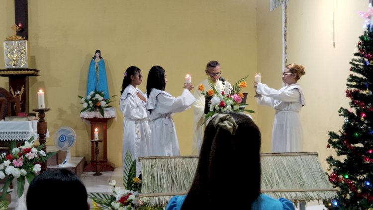 Gegap Gempita Koor KBG Santo Paulus, Misa Tutup Tahun Napunglangir Aman dalam Pengawalan Polres Sikka Polda NTT