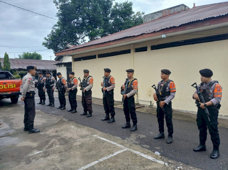“Pagi Dimulai dengan Siaga: Samapta Polres Sikka Polda NTT Perketat Pengamanan Obvit dan Patroli Wilayah”