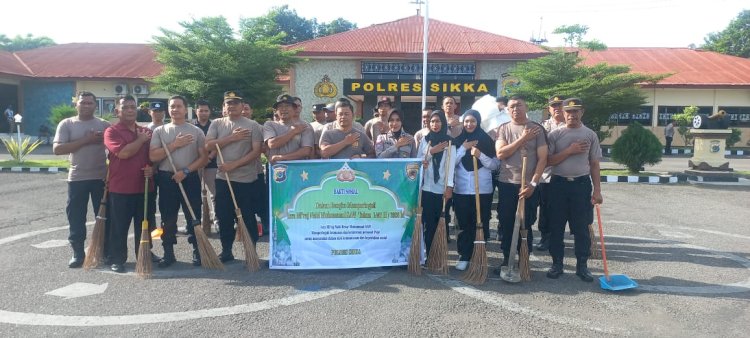 Korvey Penuh Makna, Polres Sikka Polda NTT Sambut Isra Mikraj dengan Semangat Kebersamaan dan Penguatan Nilai Spiritual