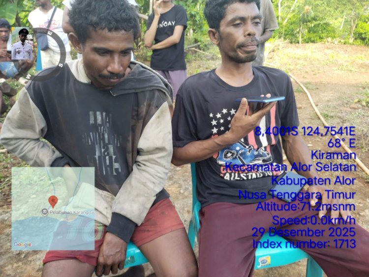 Terombang-ambing di Laut Lepas, Dua Nelayan Asal Paga Akhirnya Ditemukan Selamat di Perairan Alor