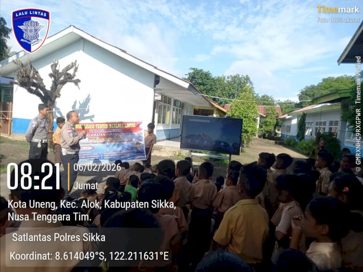 “Sosialisasi Operasi Turangga 2026: Polres Sikka Polda NTT Cetak Generasi Tertib di Jalan Raya”