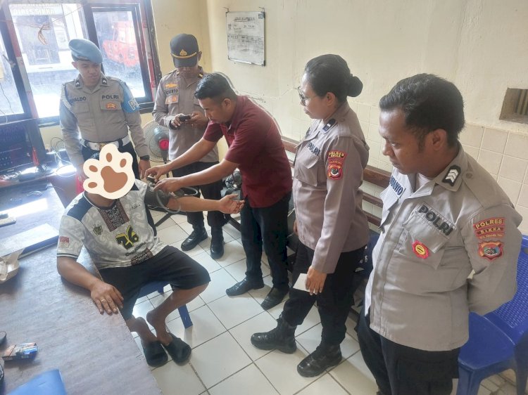 Pemeriksaan Kesehatan Tahanan Jadi Wujud Pelayanan Humanis Polres Sikka Polda NTT