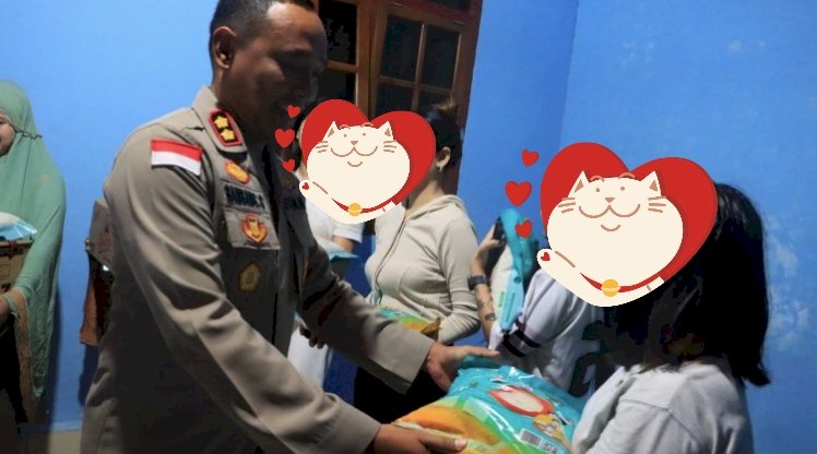 Kapolres Sikka Tunjukkan Kepedulian Nyata, Salurkan Bantuan Sosial bagi Korban Dugaan TPPO di Rumah Perlindungan St. Monika