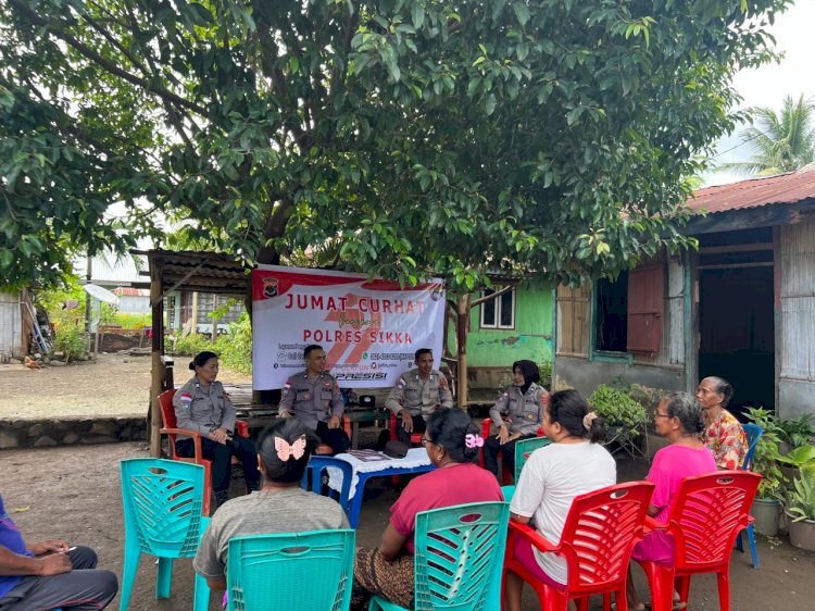 Bangun Kepercayaan, Perkuat Ketertiban: Jum’at Curhat Polres Sikka Polda NTT Sentuh Hati Warga Wailiti