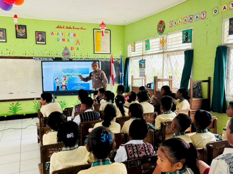 Langkah Preventif yang Elegan, Sat Lantas Polres Sikka Polda NTT Cetak Generasi Tertib Berlalu Lintas