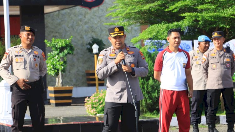 Apel Pagi Penuh Makna: Wakapolres Sikka Serukan Kinerja Maksimal dan Moralitas Personel