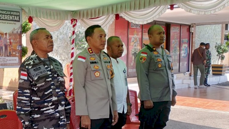 Polres Sikka dan Bulog Hadirkan Pasar Murah, Ringankan Beban Pangan Masyarakat