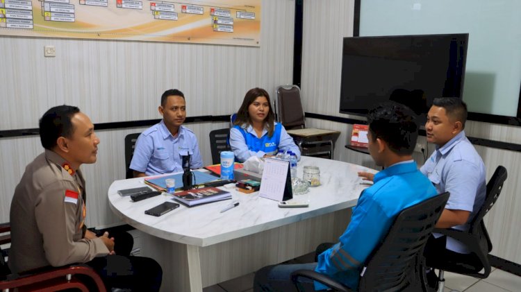 Silaturahmi PT PLN NPS PLTMG Maumere Dengan Polres Sikka Perkuat Sinergitas