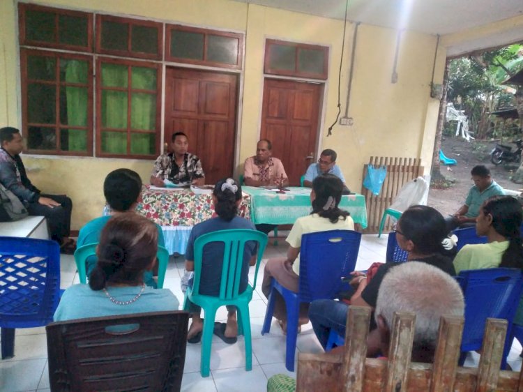 “Bangun Budaya Taat Hukum, Polsek Lela  Polres Sikka Turun Langsung Sosialisasikan KUHP Baru”