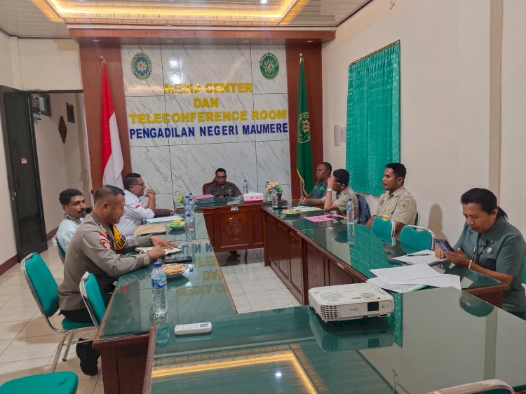 “Jelang Eksekusi Lahan, Pengadilan dan Polres Sikka Solid Perketat Pengamanan dan Sterilisasi Lokasi Sengketa”