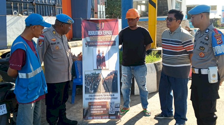Dari Pelabuhan Laurens Say, Kasie Propam Polres Sikka Tegaskan Rekrutmen Polri Bersih Tanpa Celah Kecurangan