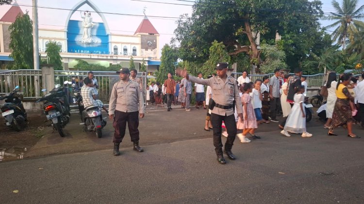 Puluhan Ribu Umat Rayakan Kamis Putih, Polres Sikka Pastikan Situasi Tetap Kondusif