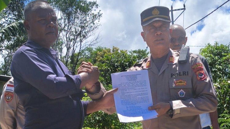 Eksekusi Lahan Sengketa di Natawulu Berjalan Kondusif, Polres Sikka Amankan Proses hingga Tuntas