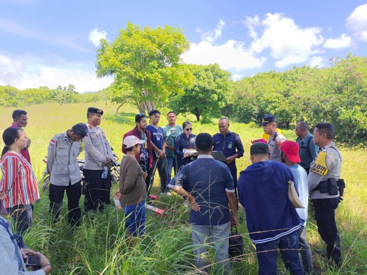 “Polres Sikka Tampil Sigap, Konstatering Lahan Sengketa di Wolomarang Berlangsung Tertib”