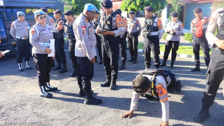 Apel Fungsi Polres Sikka Dibarengi Operasi Gaktiblin, Tegaskan Disiplin dan Profesionalisme Personel