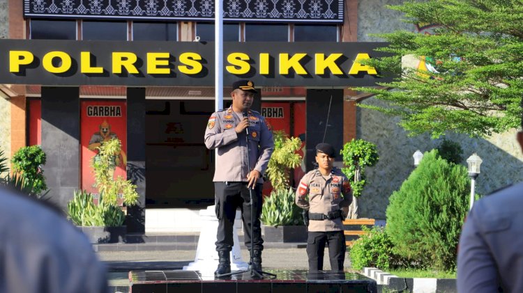 Wakapolres Sikka Tekankan Respons Cepat Aduan Masyarakat dalam Apel Jam Pimpinan