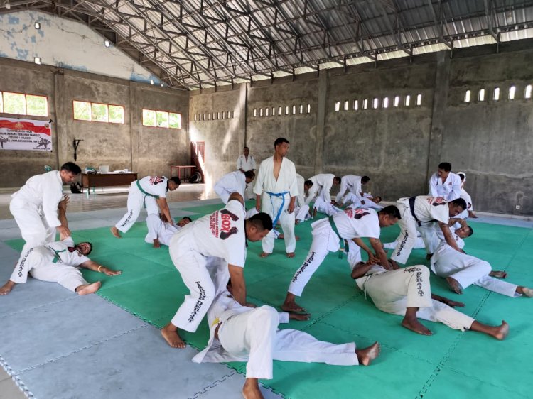 66 Personel Polres Sikka Ikuti Ujian Bela Diri Polri, Uji Kesiapan Fisik dan Profesionalitas Jelang UKP Juli 2026