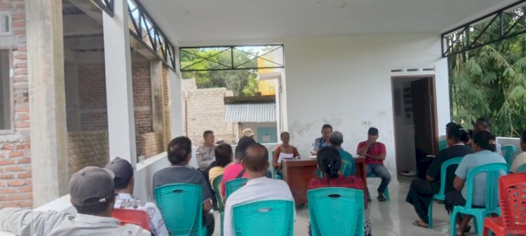 Problem Solving Humanis Bhabinkamtibmas Polres Sikka Berbuah Damai, Sengketa Tanah di Gong Bekor Tuntas Secara Kekeluargaan