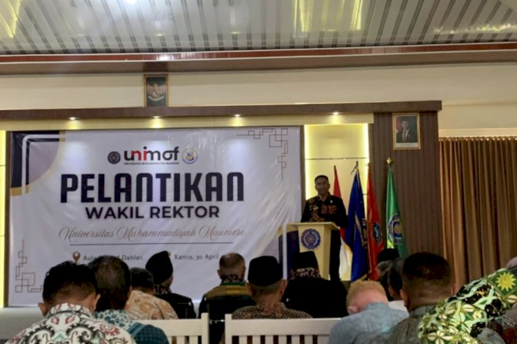 Wakapolres Sikka Hadiri Pelantikan Tiga Wakil Rektor Universitas Muhammadiyah Maumere, Babak Baru Transformasi Pendidikan Dimulai