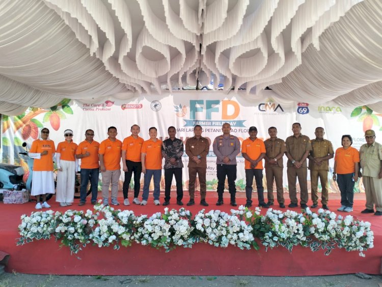 Wakapolres Sikka Hadiri Hari Lapang Petani, Kolaborasi Kuat Angkat Kakao Flores ke Level Global