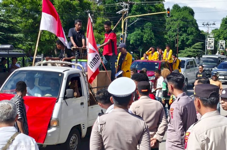 Menjaga Demokrasi Tanpa Mengorbankan Stabilitas, Polres Sikka Amankan Aksi Damai”