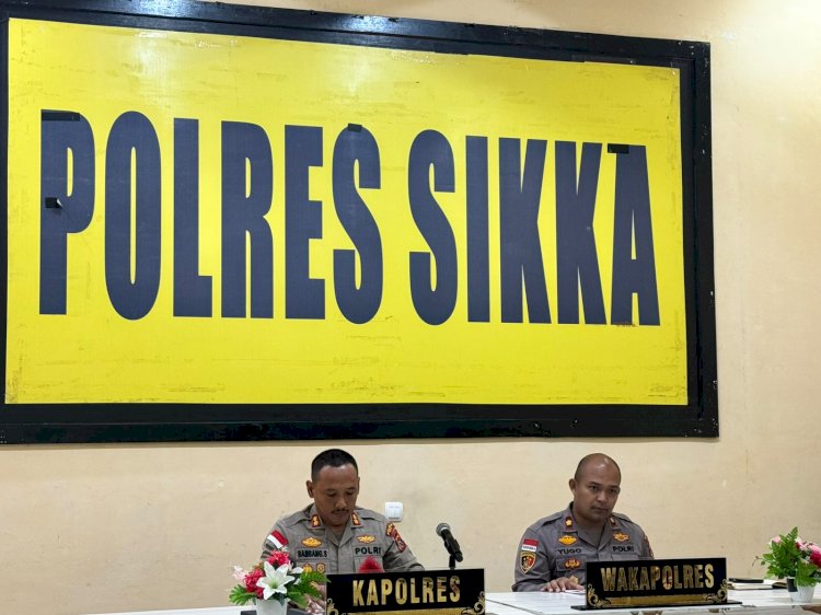 Dari Disiplin hingga Penegakan Hukum, Kapolres Sikka Beri Penekanan Tegas dalam Anev Mingguan