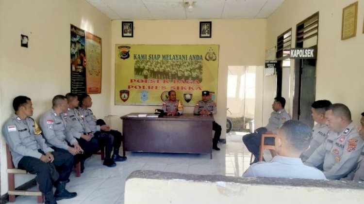 “Jelang Pilkades, Kapolsek Paga Perintahkan Pemetaan Konflik dan Percepat Penanganan 17 Kasus Dalam Anev ”