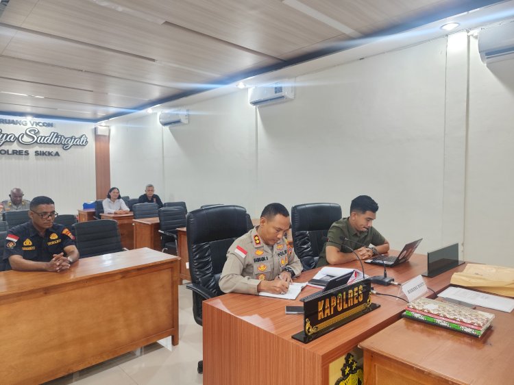 “Penanganan Kasus PPA–PPO Jadi Perhatian Serius, Polres Sikka Ikuti Penguatan Arahan Polda NTT”