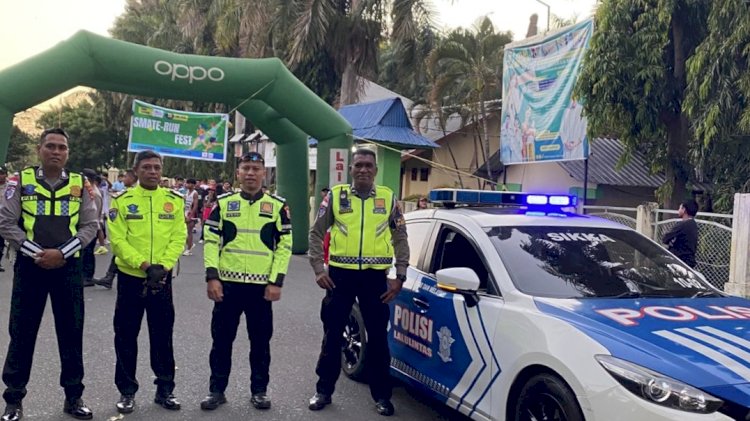 SMATER Run Fest 2026 Aman dan Lancar, Satlantas Polres Sikka Tunjukkan Pelayanan Presisi