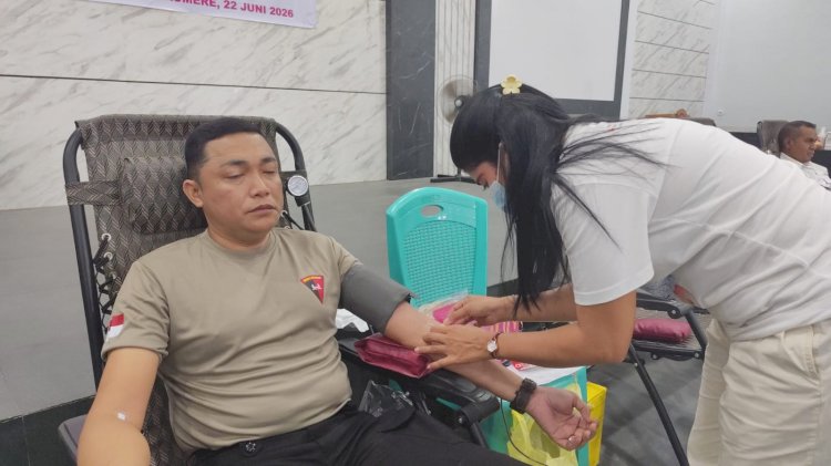 Peringati HUT Bhayangkara ke-80, Polres Sikka Gelar Donor Darah dan Himpun 27 Kantong Darah