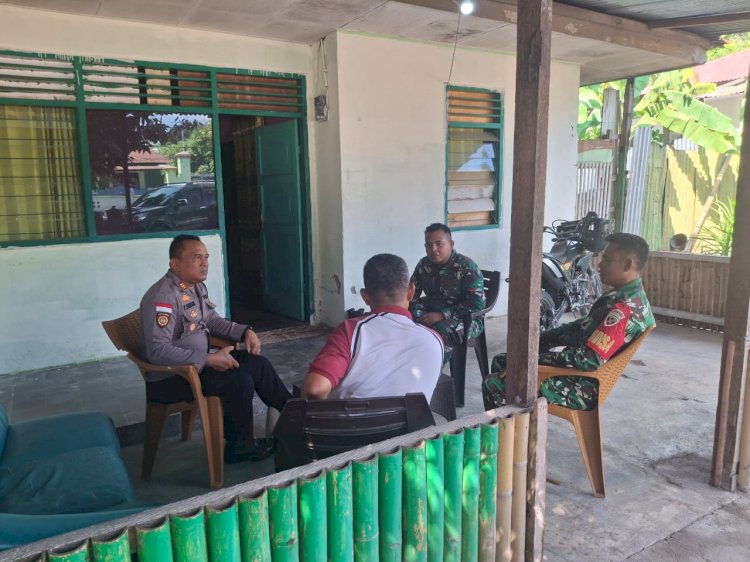 TNI–Polri di Sikka Perkokoh Soliditas, Seluruh Kapolsek Serentak Sambangi Koramil Demi Kamtibmas yang Kondusif
