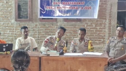 Sebelum Hukum Menjerat, Polsek Waigete Polres Sikka Hadir Mencerahkan: Warga Wairterang Dibekali Pemahaman KUHP Baru