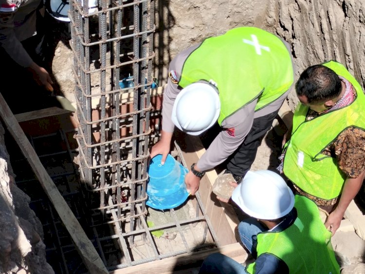 Peletakan Batu Pertama Gedung SPKT Polres Sikka, Tonggak Baru Penguatan Pelayanan Polri Presisi
