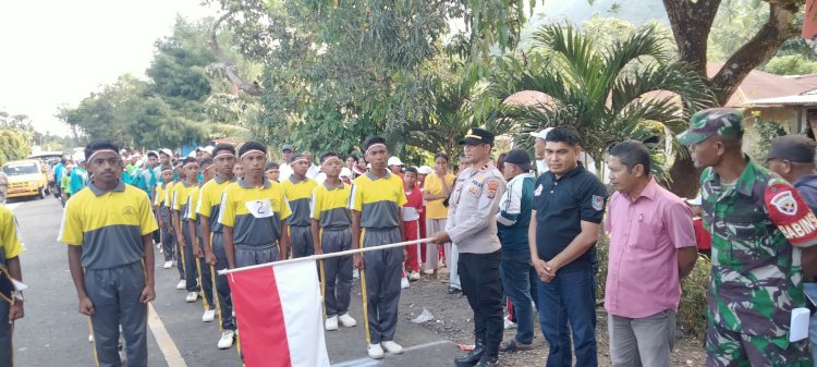 “Pengamanan Ketat Warnai Derap Langkah Pelajar Sikka Paga, Semarak HUT ke-81 RI Berlangsung Aman dan Meriah”