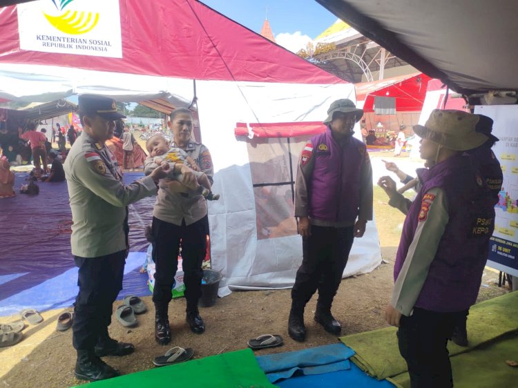 Trauma Healing di Tengah Duka Gempa, Polri Pulihkan Kekuatan Pengungsi Sikka dari Luka yang Tak Terlihat