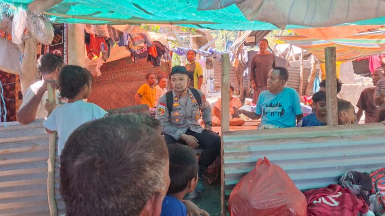 Polres Sikka Tembus Wilayah Terisolir Palue, Bantuan Gempa Terus Mengalir ke Warga Terdampak