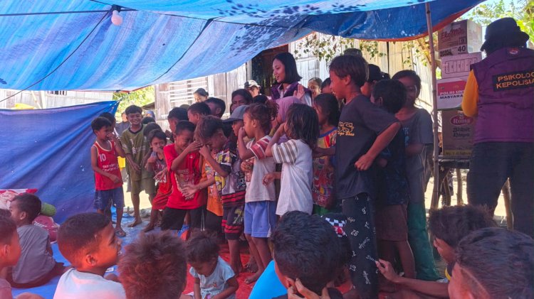 Di Tengah Luka Gempa Sikka, 70 Anak Pengungsi Diajak Kembali Tersenyum: Trauma Healing Menjadi Jembatan Memulihkan Harapan