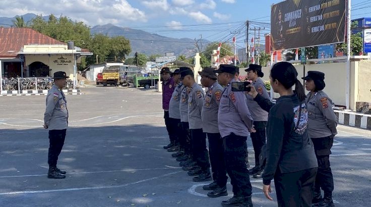 Kesiapsiagaan Polres Sikka Terus Berlangsung, Ratusan Personel dan Lima Posko Digerakkan dalam Operasi Aman Nusa II