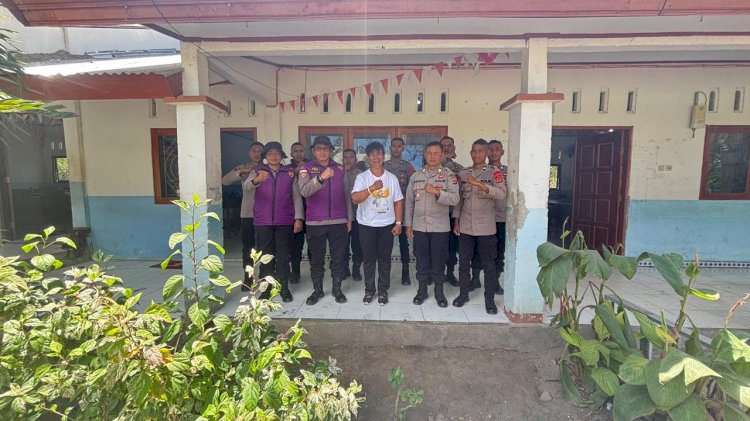 Polri Menguatkan Mental 600 Anak Sikka: Trauma Healing Jadi Jembatan Bangkit dan Kembali ke Sekolah Pasca Gempa Flores