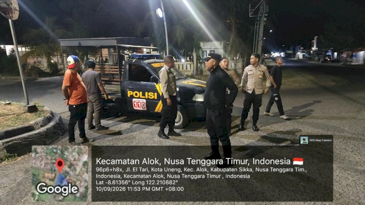 “Polres Sikka Tak Beri Celah Gangguan Kamtibmas: Patroli Presisi Sisir Kota, Aduan 110 Langsung Ditindaklanjuti”