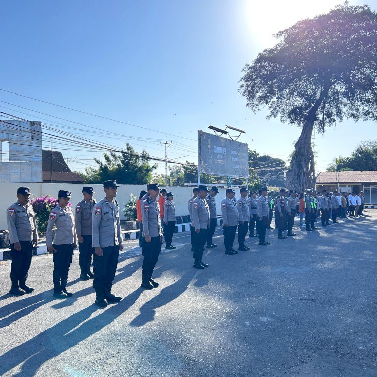 Pengamanan Kunjungan Jokowi Dimatangkan, 102 Personel Polres Sikka Bergerak hingga Palue