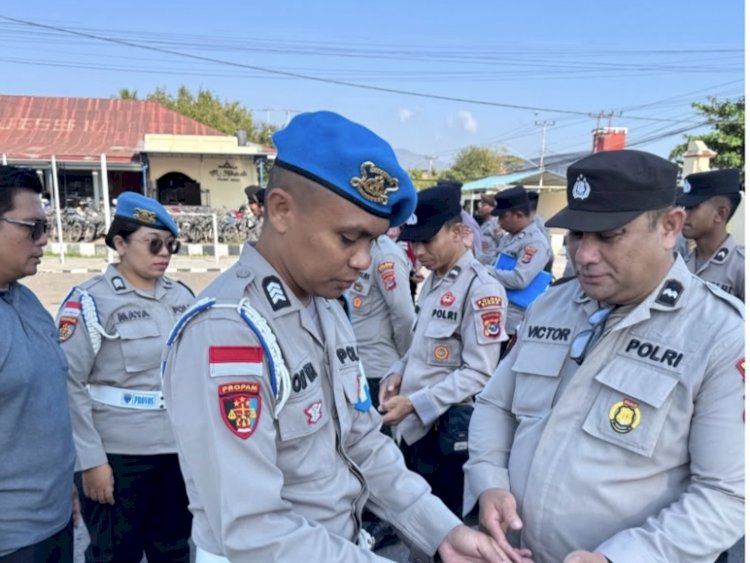 Tertib, Disiplin, dan Profesional, Propam Polres Sikka Intensifkan Pengawasan Personel