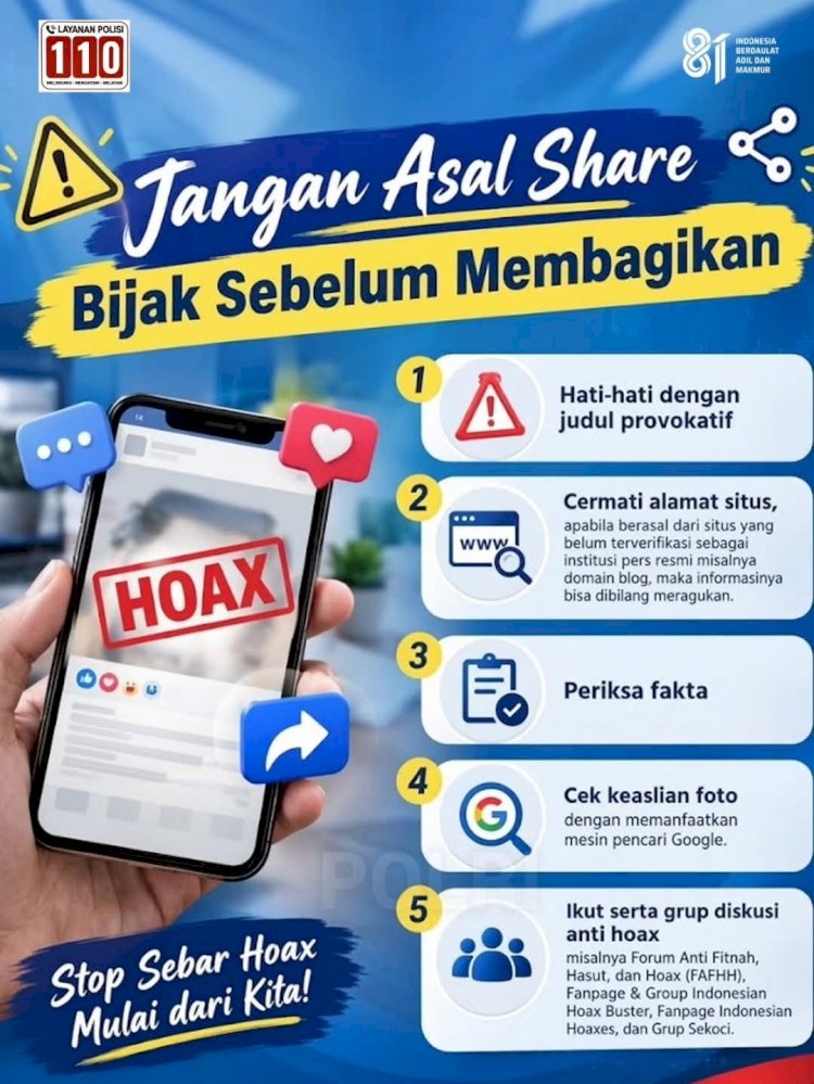 Humas Polres Sikka Bergerak Tangkal Hoaks, Isu Pemadaman Internet Nasional Dibedah Lewat Edukasi Digital
