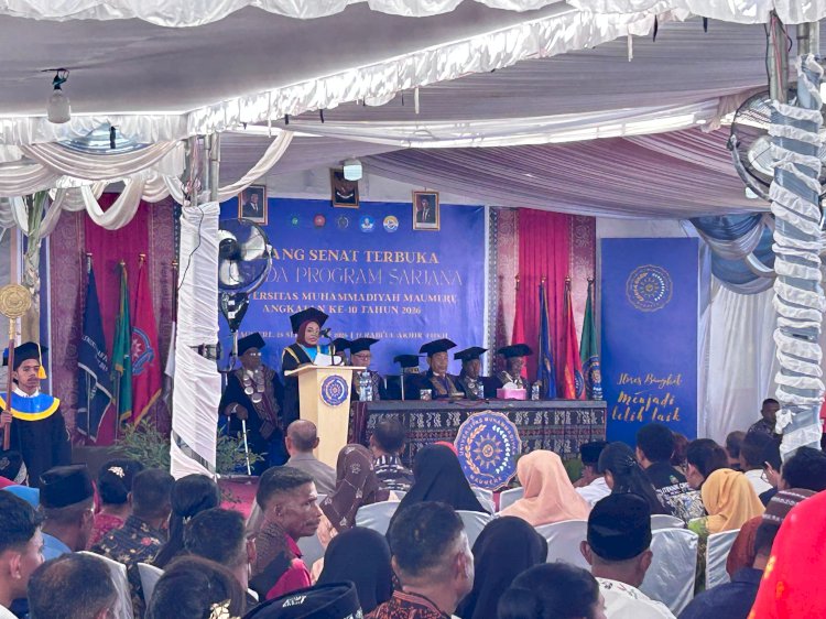 Perwakilan Kapolres Sikka Hadir di Wisuda Ke-10 UMM, Personel Kawal Rangkaian Acara hingga Peresmian Klinik PKU