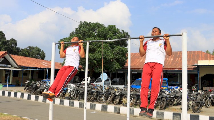 “Disiplin Kuat, Fisik Prima, Pelayanan Maksimal: Personel Polres Sikka Siapkan Diri untuk Masyarakat”