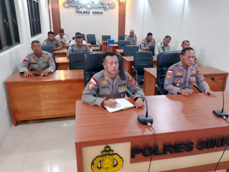 Polres Sikka Ikuti Sosialisasi Perlinsos Digital, Perkuat Pemahaman Transformasi Perlindungan Sosial